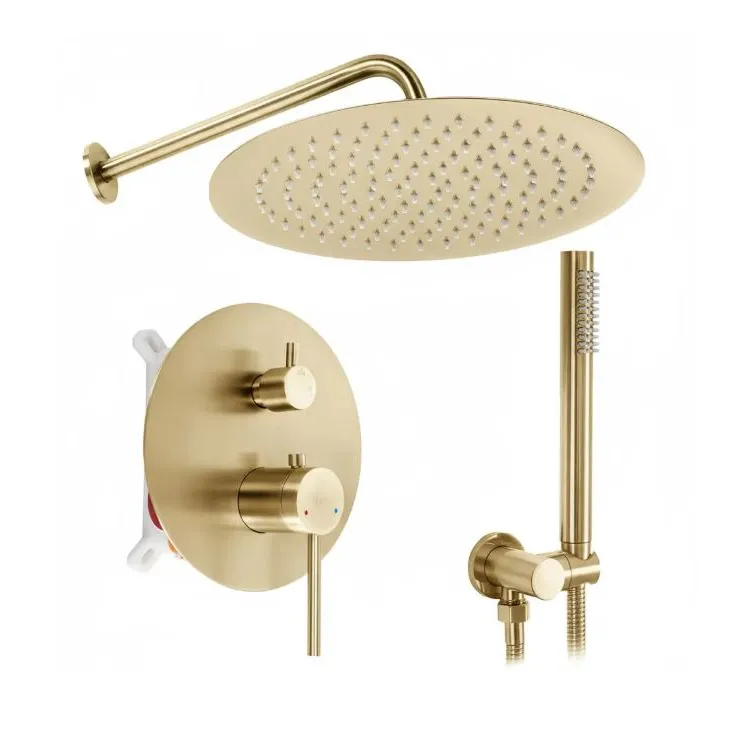 Rea ZESTAW PODTYNKOWY JS-7029BG FOSS CLIF ZŁOTY SZCZOT REA-P5647