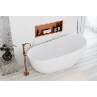 Rea PÓŁKA WNĘKOWA 10 30x60x10 MIEDŹ SZCZOTKOWANA REA-05609