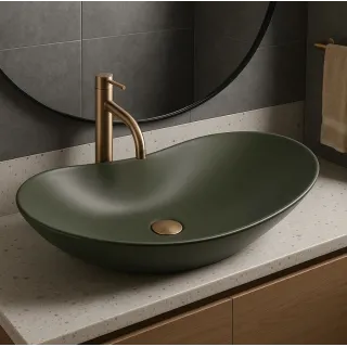 Rea UMYWALKA ROYAL OLIVE MATT - NABLATOWA REA-U6372