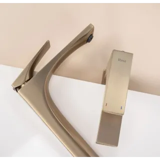 Rea BATERIA UMYWALKOWA JOE ZŁOTA SZCZOTKOWANA NISKA REA-B8990