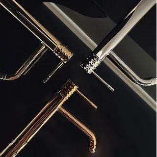 Rea BATERIA UMYWALKOWA LUNGO DIAMOND ZŁOTA WYSOKA REA-B8995