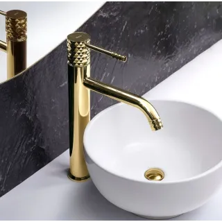 Rea BATERIA UMYWALKOWA LUNGO DIAMOND ZŁOTA WYSOKA REA-B8995