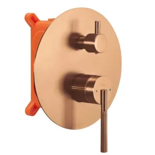 Rea ZESTAW NATRYSKOWY JS-622711BRG ARGON MIEDŹ SZCZOTK REA-P4330