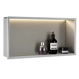 Rea PÓŁKA WNĘKOWA LED 60x30x10 cm BRUSH REA-08544