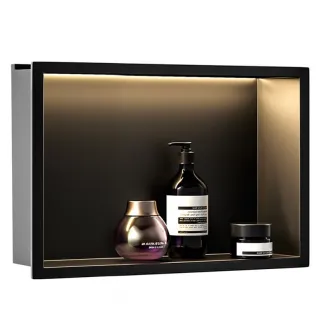 Rea PÓŁKA WNĘKOWA LED 30x45x10 cm BLACK REA-08546