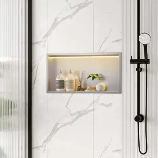 Rea PÓŁKA WNĘKOWA LED 60x30x10 cm BRUSH REA-08544