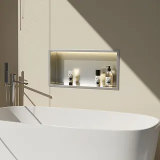 Rea PÓŁKA WNĘKOWA LED 60x30x10 cm BRUSH REA-08544