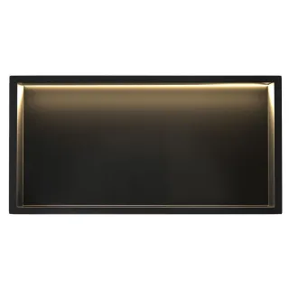Rea PÓŁKA WNĘKOWA LED 60x30x10 cm BLACK REA-08541