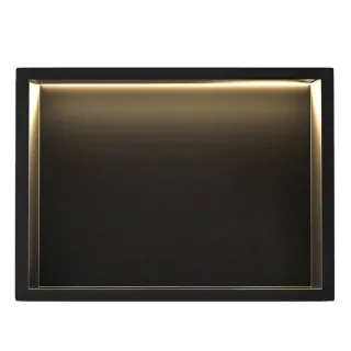 Rea PÓŁKA WNĘKOWA LED 30x45x10 cm BLACK REA-08546