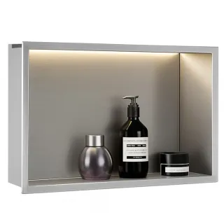 Rea PÓŁKA WNĘKOWA LED 30x45x10 cm BRUSH REA-08547