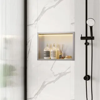 Rea PÓŁKA WNĘKOWA LED 30x45x10 cm BRUSH REA-08547