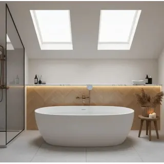 Rea BATERIA WANNOWA DROP MIEDŹ SZCZOTKOWANA REA-B6397