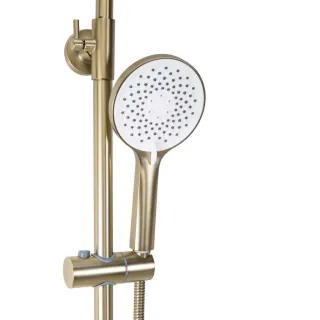 Rea ZESTAW NATRYSKOWY DROP ZŁOTY SZCZOTKOWANY REA-P7063