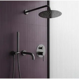 Rea ZESTAW NATRYSKOWO-WANNOWY Z WYLEWKĄ LUNGO TYTAN REA-P6380