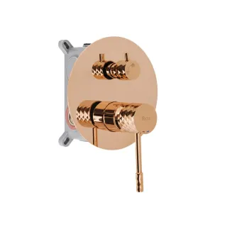 Rea ZESTAW NATRYSKOWY PODTY LUNGO DIAMOND MIEDŹ + BOX REA-P5657