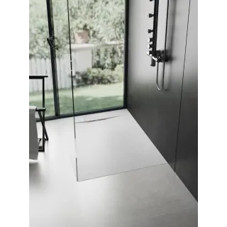 Rea BRODZIK BAZALT WHITE 80x120 + SYFON REA-K3900