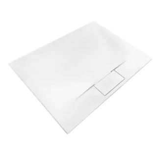 Rea BRODZIK BAZALT LONG WHITE 80x100 + SYFON REA-K3902