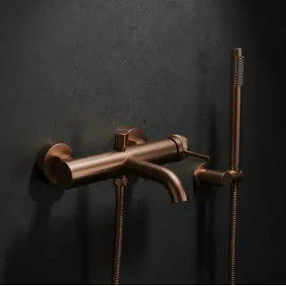 Rea BATERIA WANNOWA LUNGO GRIP MIEDŹ SZCZOTKOWANA REA-B4567