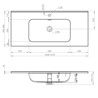 Elita UMYWALKA SKAPPA 100 WHITE HG RE041003068060