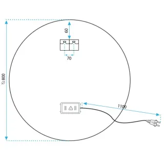 Rea LUSTRO LED FFJ 70CM HOM-02823