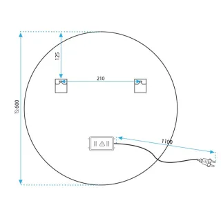 Rea LUSTRO LED MMJ GOLD 60CM HOM-02501