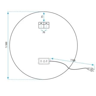 Rea LUSTRO P11240 LED BAS 60cm HOM-05518
