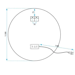 Rea LUSTRO LED MMJ BRUSH SS 80CM HOM-06507