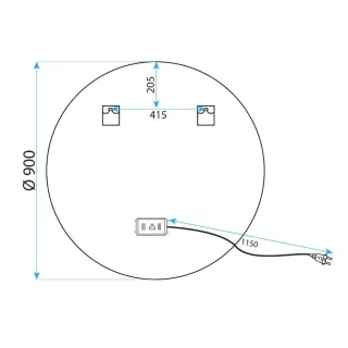 Rea LUSTRO LED MMJ BRUSH COPPER 80cm HOM-05493