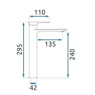 Rea BATERIA UMYWA MY1902-21RGG STORM MIEDŹ SZCZO WYSOK REA-B3002