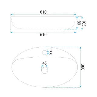 Rea UMYWALKA NASTAZJA - NABLATOWA REA-U6359