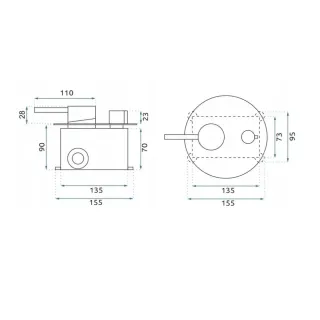 Rea ZESTAW NATRYSKOWY JS-622711BRG ARGON MIEDŹ SZCZOTK REA-P4330