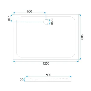Rea BRODZIK BELMOND WHITE 90x90 REA-K4371