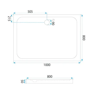 Rea BRODZIK BELMOND WHITE 90x120 REA-K4373