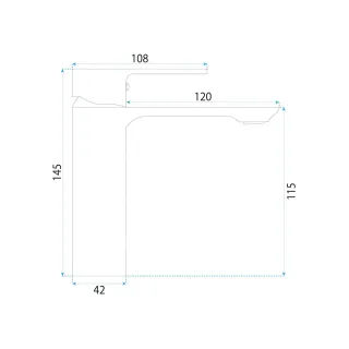 Rea BATERIA UMYWALKOWA DROP MIEDŹ SZCZOTKOWANA NISKA REA-B6381
