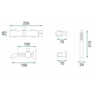 Rea BATERIA WANNOWA LUNGO TYTAN REA-B6384