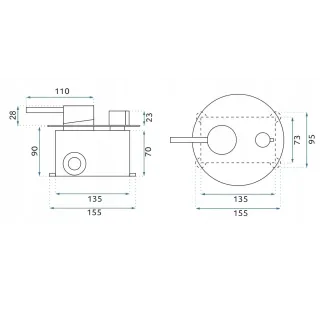 Rea ZESTAW NATRYSKOWY PODTYNKOWY LUNGO TYTAN + BOX REA-P6363