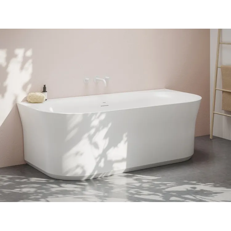 Ravak Wanna Ypsilon Wall 178x86 wolnostojąca do ściany biała, osłona odpływu biała/czarna/chrom XC00100028