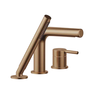 Excellent PI Bateria wannowa 3 otworowa, miedziany szczotkowany AREX.1234CB