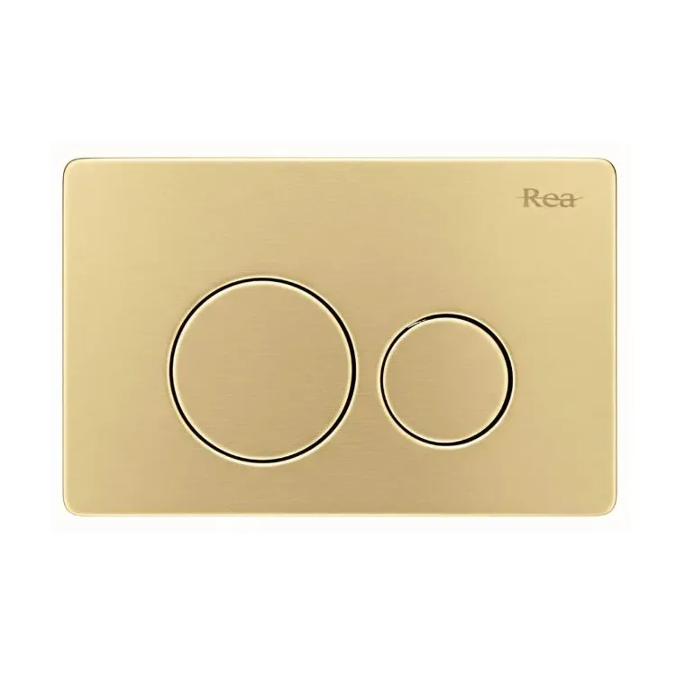 Rea PRZYCISK DO STELAŻA PODTYN STALOWY I BRUSH GOLD REA-E9563