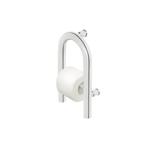 Deante Vital Uchwyt stalowy ścienny z miejscem na papier 18.8x34.2 cm