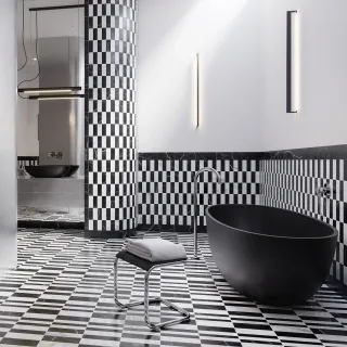 Omnires SHELL M+ wanna wolnostojąca, 160 x 75 cm, black lava mat SHELLWWBLV