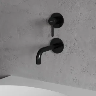 Omnires Y bateria umywalkowa podtynkowa, czarny półmat Y1215NBL