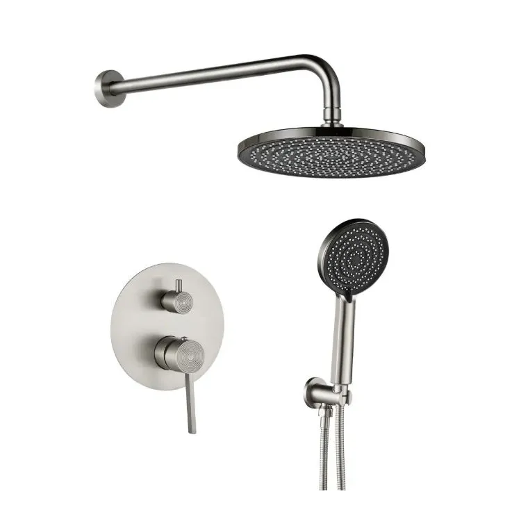 Rea ZESTAW NATRYSKOWY PODTYNKOWY FOSTER NIKIEL SZCZOTK REA-P6440