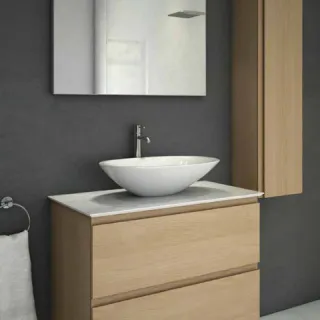 RAK Ceramics MORNING Umywalka nablatowa owalna 54x38 cm biały połysk MORCT5400AWHA