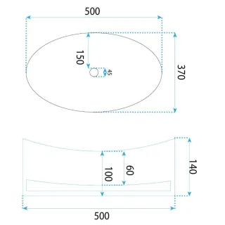 Rea UMYWALKA HARPER TRANSPARENT - NABLATOWA REA-U8525