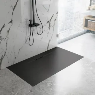 Rea BRODZIK BAZALT LONG BLACK 90x120 + SYFON REA-K3904