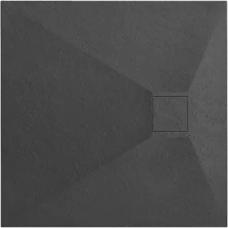 Rea BRODZIK MAGNUM BLACK 90x90 + SYFON REA-K3910