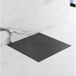 Rea BRODZIK MAGNUM BLACK 90x90 + SYFON REA-K3910