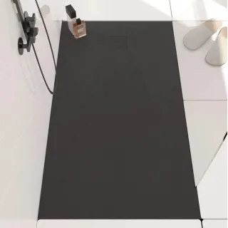 Rea BRODZIK MAGNUM BLACK 90x90 + SYFON REA-K3910