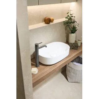 KFA Armatura MOZA GUN METAL GREY bateria umywalkowa nablatowa 5032-612-61